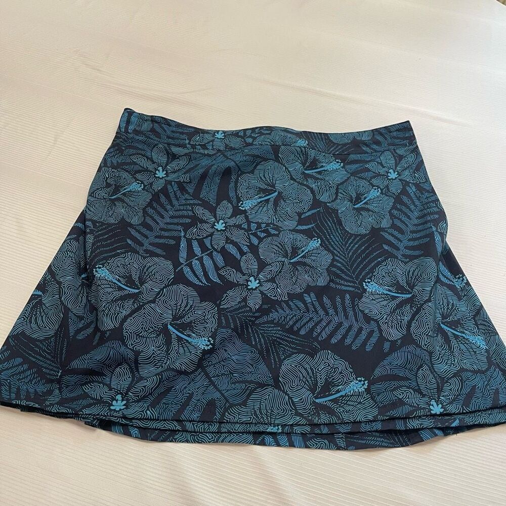 Rip Skirt Hawaii Womens XL Blue Floral Maui Moonlight Wrap Quick Dry Beach